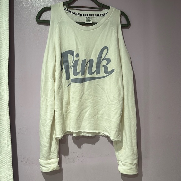 Pink Off the Shoulder Sweater - Picture 1 of 5